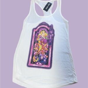 Hot Topic Disney Princess White Tank Top S